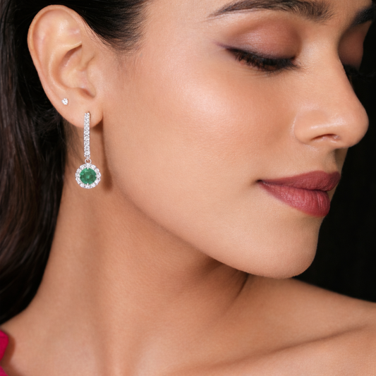 Everyday Elegant Cubic Zircon Drop Earrings