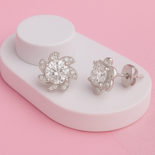 Platinum-Plated Grace Earrings
