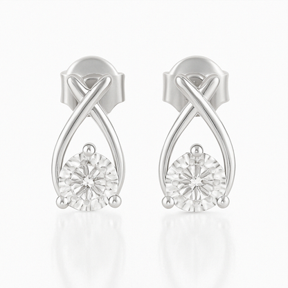 Classic Single Stone Earrings