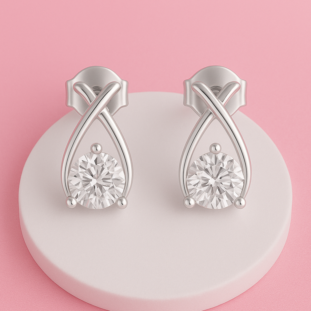 Classic Single Stone Earrings