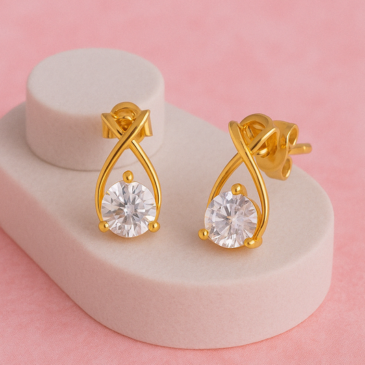 Classic Single Stone Earrings