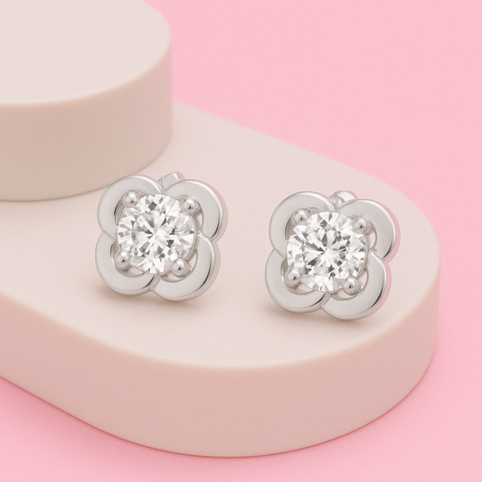 Zircon Mini Studs Earrings 925 Sterling Silver