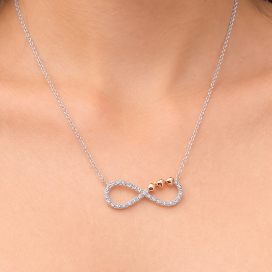 Endless Love Infinity Necklace 18+3" inch