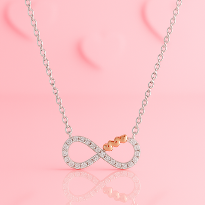 Endless Love Infinity Necklace 18+3" inch