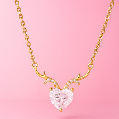 Lovehorn Cubic Zircon Necklace
