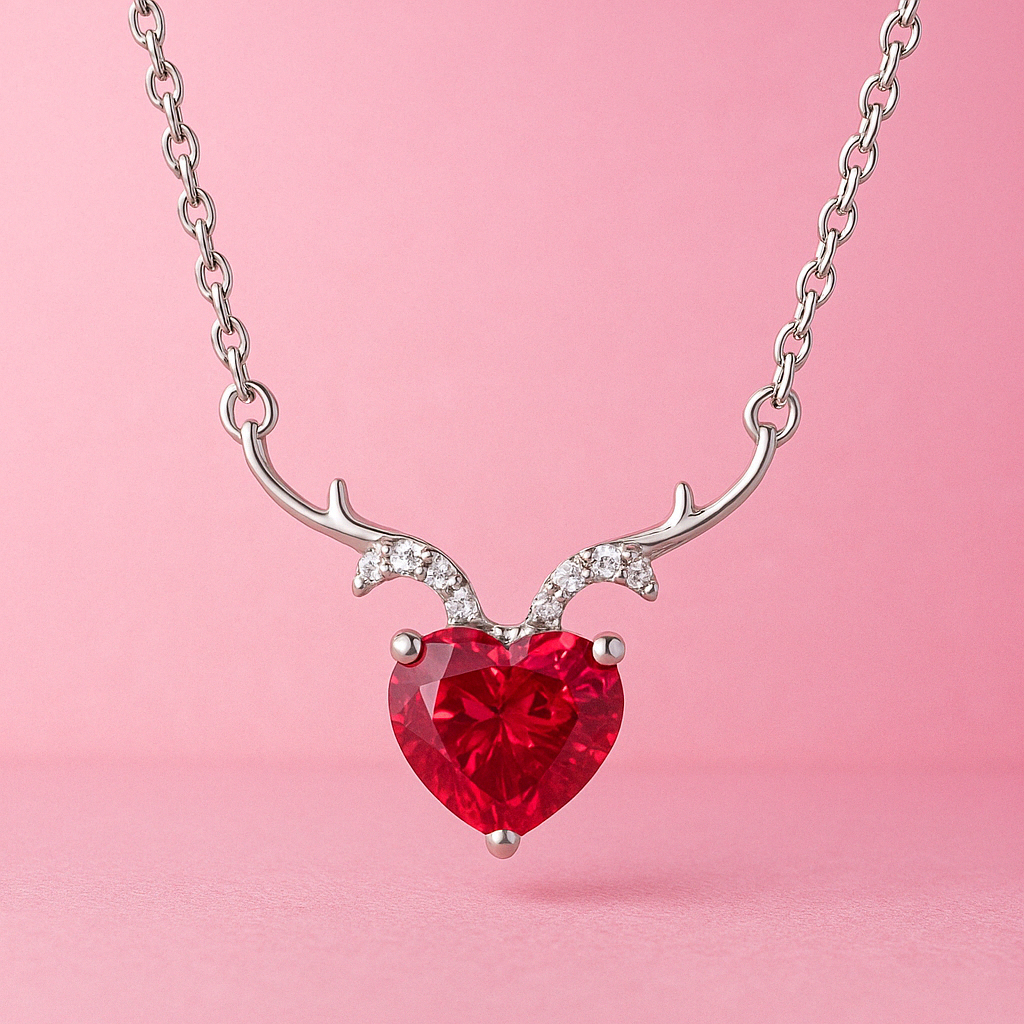 Lovehorn Cubic Zircon Necklace