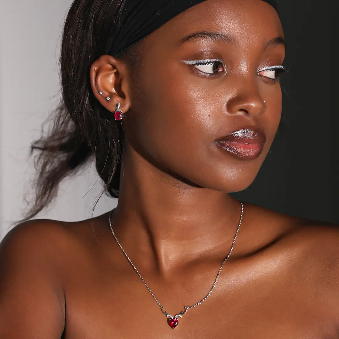 Lovehorn Cubic Zircon Necklace