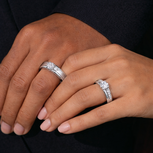 Couple Promise Rings Adjustable