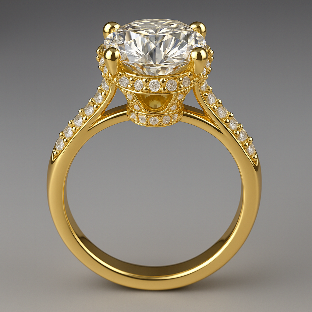 925 Sterling Silver Designer Pave Flower Zircon Ring