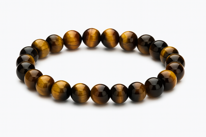 Jade brings positive energy, health, and fortune, while Yellow Tiger Eye Beads empowers your mind, balances emotions, and invites prosperity into your life