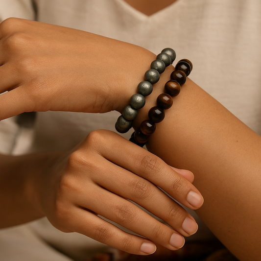 Boost confidence, courage, and career growth with Red Tiger Eye, while Pyrite enriches your life with wealth, protection, and self-assurance