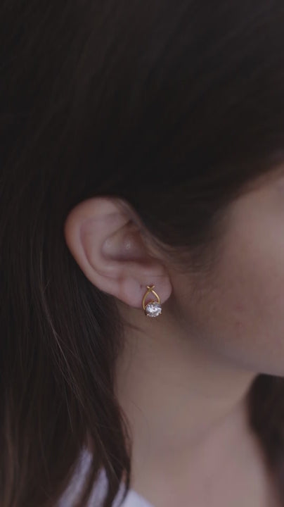 Classic Single Stone Earrings
