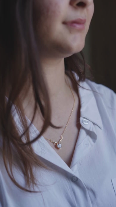 Lovehorn Cubic Zircon Necklace
