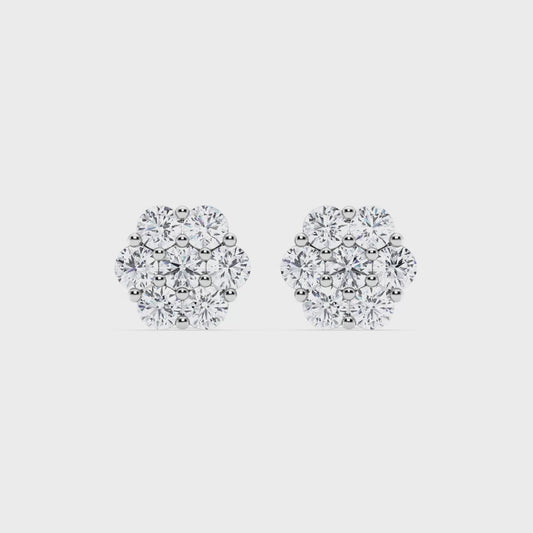 Flower Cubic Zircon Earring