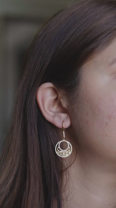 Moonlight Crescent Earrings