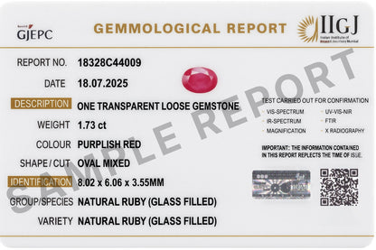 Natural   Ruby  and Zircon Silver Earring