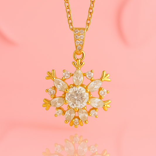 Snowflake Pendant 925 Sterling Silver