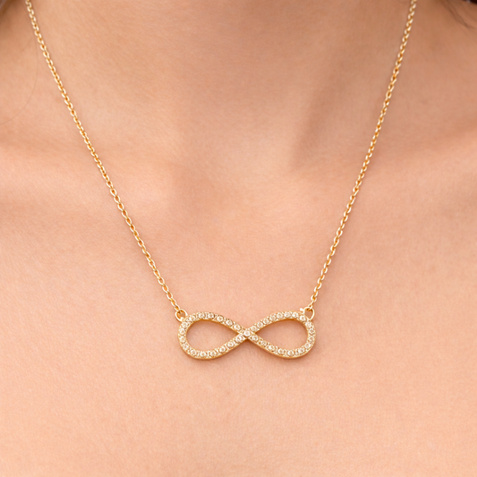 Infinity Promise Love Pendant Necklace – 18+3 Inch Chain
