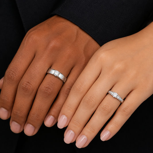 Couple Promise Rings Adjustable